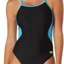 Speedo Womens Swimsuit One Piece Prolt Flyback Solid Adult Team Colors (34, Eco Splice Team Royal Blue)