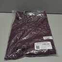 Amazon Essentials Women's Cap Sleeve Boat-Neck Faux Wrap Dress (Medium, Burgundy)