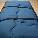 MAXYOYO Japanese Floor Mattress Futon Mattress, Thicken Sleeping Pad Foldable Roll Up Floor Futon for Adults Tatami Mat Dormitory Lounger, Bluestone, Full Size