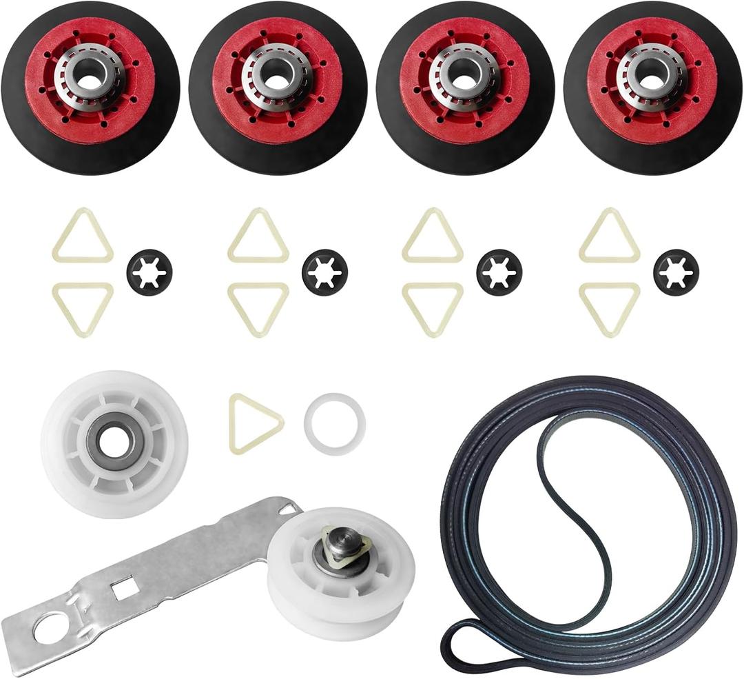 4392067 Dryer Repair Kit and W10837240 Dryer Idler Pulley Compatible With Whirlpool Maytag Admiral Kenmore Dryer Parts Includes WPW10314173 & 661570V & 279640