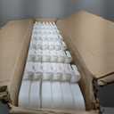 IRIS USA Dog Playpen 34" 6-Panel Dog Playpen with Door, 44 x 63 x 34, Puppy Fence, Puppy Playpen, Dog Play Pen Indoors, Pet Fence, Puppies/Small Dogs, White