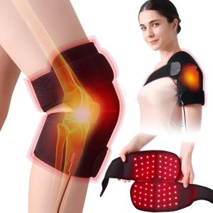 CAMECO 1 PACK Red Light Therapy for Knee, Near Infrared Light Therapy Knee Brace, Wearable Adjustable Infrared Light Therapy Wrap for Elbow Knee Shoulder Joint Pain Relief Relax Muscle