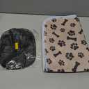 Puppy Pads with Pheromones, Washable Pee Pads for Dogs Potty Training, Reusable Dog Mat with Pet Hair Removal Gloves for Playpen, Crate, Whelping Box (Brown,S)
