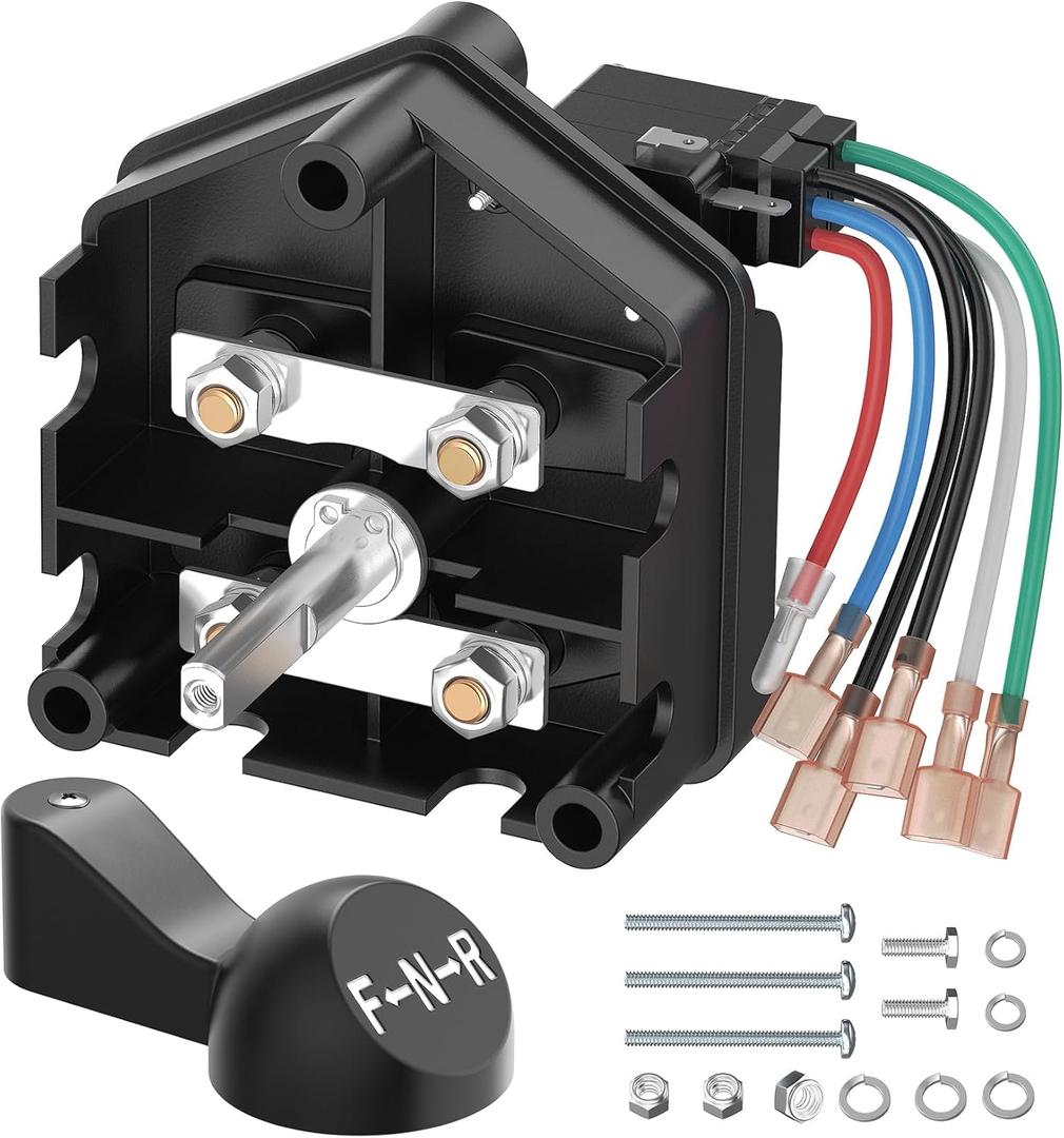 Drive-up 48V Club Car DS Forward Reverse Switch, Club Car Forward Reverse Switch Assembly with Handle and Micro Switch for Club Car DS 1996-Up Golf Carts, OEM 101753005 1012987