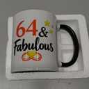 1962 64th Birthday Gifts For Women Coffee Mugs, 64 year old Birthday Gift Ideas for Women Her Man, Dad, Husband, 64th Birthday Cups Black White 11oz (64)