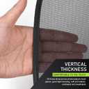 2 PCS Car Side Window Sun Shade, 25" x 15" Breathable Mesh Window Covers, Universal for Most Cars (Black)