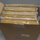 Yeaqee 100 Pack 2 Pockets Glossy Laminated Paper Folder First Day of School Presentation Folder Letter Size Two Pocket File Portfolio Holder Back to School Items Bulk for Teacher Office (Gold)