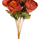 Fake Flowers,  Faux Artificial Greenery Stems Foam Roses Silk Poppy Eucalyptus
