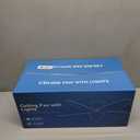 Surtime Ceiling Fans with Lights-36 Low Profile Ceiling Fan with Light and Remote/APP Control,Flush Mount,DC Reversible,LED Dimmable Modern Ceiling Fans for Bedroom,Indoor/Outdoor Patio Use(Brown)