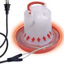 Chicken Water Heated Cord 1 Pack, 39W Chickens Water Heater for Winter, Freeze Proof Chicken Waterer Heater with Long Heating Cord 4FT for Poultry Like Chickens Geese Ducks and Small Animals
