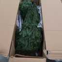 National Tree Company 7.5 ft Pre-Lit Jersey Fraser Fir Artificial Christmas Tree, 1,250 Clear Lights, 3,144 Tips, Includes Stand, Green