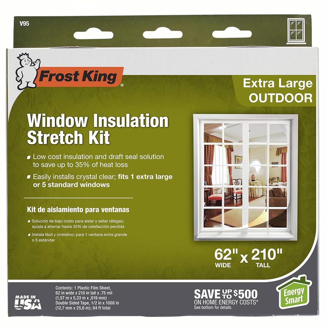 Frost King V95H, 62-Inch by 210-Inch, Clear (17.5 Foot (Pack of 1))