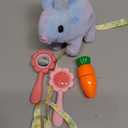 Plush Toys Hopping Easter Bunny Stuffed Animal with Sounds, Wiggling Ears, Jumping, Twitching Mouth and Nose, Easter Basket Stuffer Decor School Prize Birthday Gift for Kids