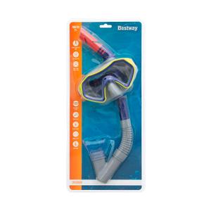  Mask and Snorkel Combo - Snorkeling, Diving, and Swimming-Adult-Tempered Glass-Silicone-Flex Tube-Snorkel Dry top-Splash Guard