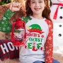 Christmas Big Girls Raglan Patchwork Snowflake Long Sleeve Funny Shirt Xmas Santa's Cutest Elf Cute Top Red Green 14 Years