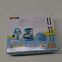 Joyin Play Kitchen Toys, Pretend Play Food Kitchen Accessories GirlsToy with Coffee Maker, Mixer, Toaster with Realistic Lights& Sounds, Birthday Gift for Kids Ages 2 3 4 5, Blue