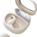 Sleep Earbuds for Side Sleepers - Noise Cancelling Headphones with Sleep Mode, Non-in Ear Design for Pain-Free All Night Comfort (Beige)