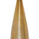 OBJET D'ART Small Round Gold End Tables, Luxor, 23'' Height, Vintage Metal Accent, Side, Pedestal, Coctail and Drink Tables for Living Room and Small Spaces