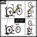 RTR BIKES Brutus Up Pro Mobile Vertical Bike Stand Rolling Garage Rack with E-Bike Charger Mount Heavy Duty 66 lbs Capacity Fits 24-29" Wheels & 3.5" Tires Made in EU
