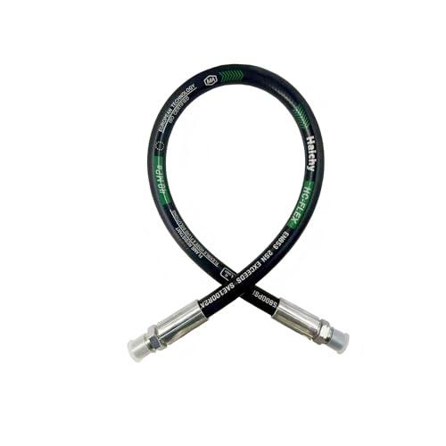 Haichy 15611-04-04-12 Hydraulic Hose 1/4" Hydraulic Hose with Male NPT X Male NPT, 12" Long, 5800 PSI