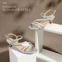 IDIFU Women's Dressy Strappy 2 Inch Low Kitten Heel Open Toe Sandals Dress Shoes for Woman Lady in Bridal Dance Evening (5)