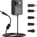 9V 2A Power Supply Adapter, UL Listed, 100V-240V AC to DC 9Volt, Compatible with 9V Devices 2A 1.5A 1A 0.5A 2000mA 1500mA 1000mA 500mA - Not for Battery Charging.