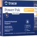 Trace Minerals Power Pak Multivitamin and Multimineral Packets - Electrolyte Support - 1200 mg Vitamin C plus 70+ Trace Minerals - Sugar Free - Orange Mango Flavor - 30 Packets