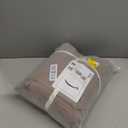 MooMee Bedding Duvet Cover Set 100% Washed Cotton Linen Like Textured Breathable Durable Soft Comfy (Solid Brown, King 104"x90")