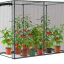 Crop Cages for Garden Plant:6.6x3.9x5.3 Ft Plant Protection Tent with Zippered Door, Raised Bed Cover, Garden Bed Cover with Frame, Wind-Resistant Plant Cages for Outdoor Plants