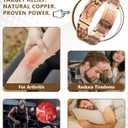 Feraco Copper Bracelet for Men 3X Strength,Magnetic Therapy Bracelet Copper Jewelry with Powerful 3800 Gauss Magnets,Premium Fold-Over Clasp