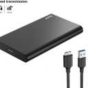 500GB Ultra Slim Portable External Hard Drive USB3.0 HDD Storage Compatible for PC, Desktop, Laptop, MacBook, Chromebook, Xbox One, Xbox 360, PS4 (Black)