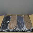 Geyoga 24 Pairs House Slipper for Guest Washable Reusable Soft Non Slip Disposable Slipper for Travel Hotel Spa Wedding Party Shoeless Home Coral Fleece (Large, Dark Color)