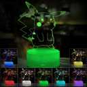 JIAKAI 3D Illusion Night Light,7 Colors Gradual Changing Touch Switch USB Table Lamp for Holiday Gifts or Home Decorations (01) BPKQ