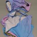 Disney Princess Toddler Girls Two Piece Tankini Top and Bow Tie Bikini Bottom Beach Swimwear Set, 5-6Y