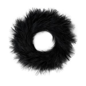 Sggvecsy Pampas Grass Wreath 26’’ Faux Pampas Wreath for All Seasons Artificial Pampas Wreath Christmas Decor Boho Wall Decor for Front Door Farmhouse Halloween Autumn Wreath Decoration (Black)