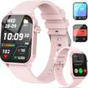 Smart Watch for Men, 120 Sports Modes Smartwatch with 1.83" HD Touchsreen, IP67 Waterproof, Sleep Monitor, Bluetooth Call & Music Control Fitness Watch for Android/iPhone (Pink)
