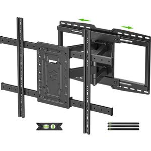 USX MOUNT Heavy Duty TV Wall Mount for 32-105" TVs up to 165lbs with 8" Sliding Design,Ultra-Large Mount for up to 24" Studs with Swivel,Tilt&Leveling,Pre-Assembled Monitor Bracket Max VESA 800x600mm