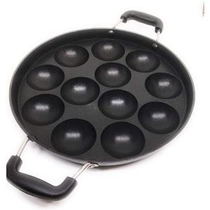 Non-Stick Appam Maker - 12 Pits, Lid & Paniyaram Nonstick Cookware