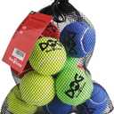 Tennis Balls for Dogs - 12 Pack 2.5'' Durable Non-Toxic Outdoor Dog Toys Balls with Mesh Bag, SGS Certified, Colorful Fetch Toys, Medium Large Breeds (Non Squeaky)