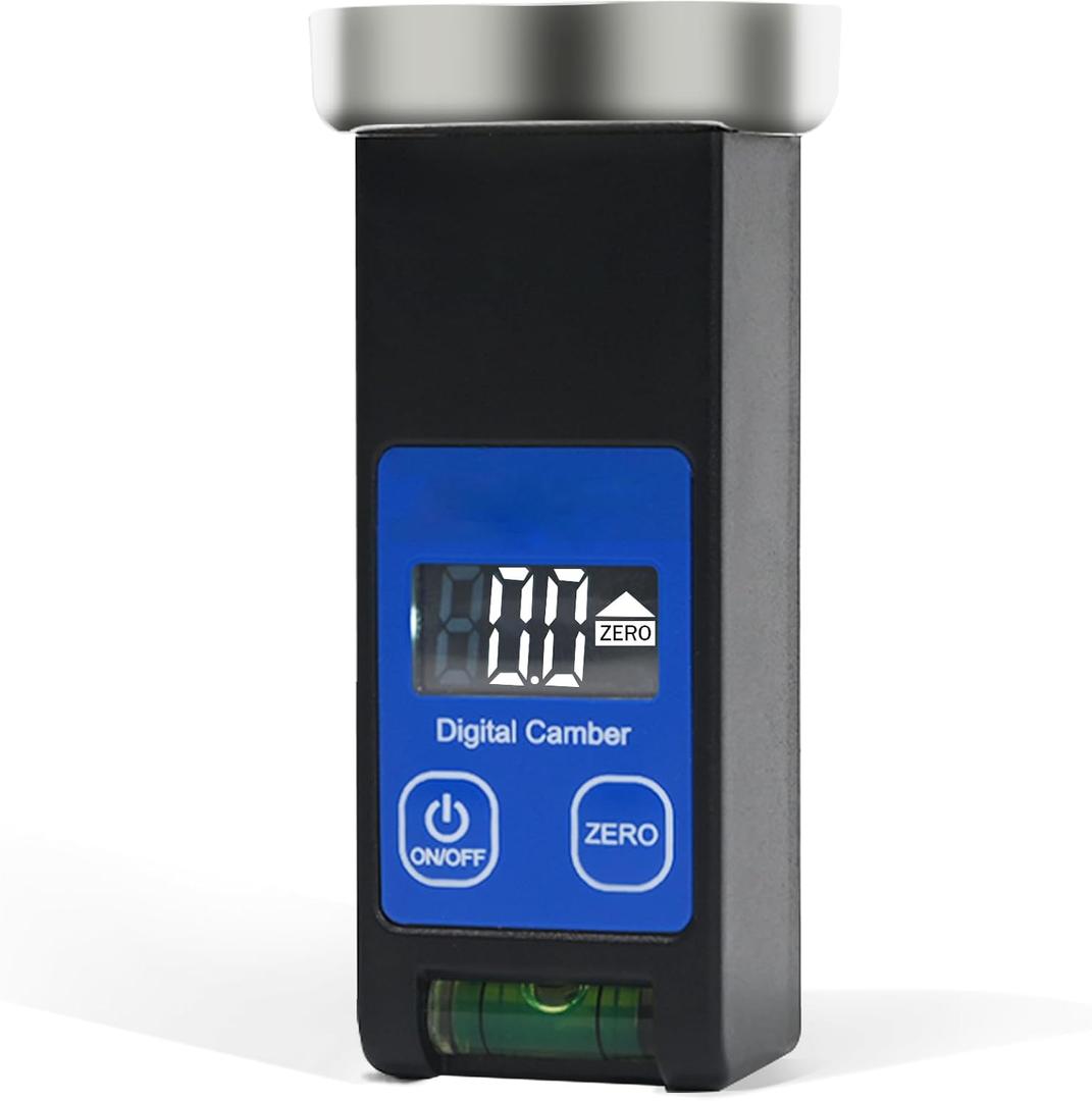 Universal Wheel Alignment Tool, Magnetic Digital Caster Camber Gauge, LCD Camber Alignment Tool for Car Truck RV SUV Motorcycle, 90 to + 90