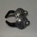 Aieve Stainless Steel Mason Jar Pour Spout Lid, 2 Pack Wide Mouth Mason Jar Pitcher Flip Cap Lids with Handle for Ball Jar Lids (3.38 inch)