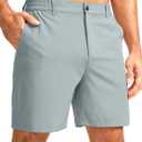 G Gradual Men's Casual Shorts 7" Lightweight Golf Shorts for Men Stretch with 3 Pockets Quick Dry Breathable Work Shorts, 3X-Large