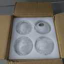 Retisee 4 Pcs Glass Globe Replacement for G9 Bulb Lighting Replacement Glass Lampshade 4 Inch Light Bulb Cover Light Fixtures, 0.8 Inch Fitter (Milky White)