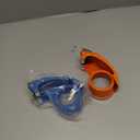 PROSUN 2 Pack Metal Packing Tape Dispenser Gun:2-inch Wide Tape Dispenser / 3-Inch Inner Paper Core(2" Blue + 2" Orange)