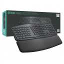 Logitech ERGO K860 Wireless Ergonomic Keyboard, Split Wave Design, Cushioned Wrist Rest, Dual Bluetooth/USB Connectivity, Multi-Device Pairing, Graphite