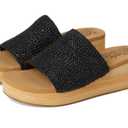 Black and Brown Women's Sandals, 7.5 Size