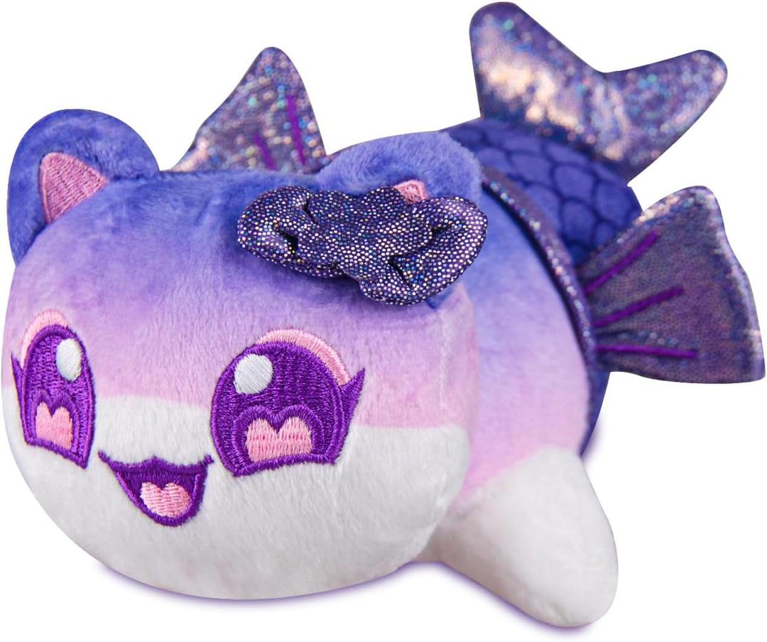 Purple Mermaid MeeMeow Cat Plush Stuffed Animal Plushies for Kids Birthday Gift