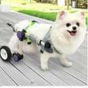 Adjustable Dog Wheelchair for Back Legs Mobility Support Lightweight Pet Wheelchair for Disabled Hind Legs Walking Stable Dog Cart for Pets, Pink (Small