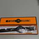 VIQIV Leather Band Compatible with Samsung Galaxy Watch 7/6/5/4/FE Active 2 40mm 44mm/Watch 4 6 Classic 43mm 47mm 42mm 46mm/Watch 5 Pro 45mm Bands Men, Two-Tone Gothic Biker Sport Leather Strap Women, Blac