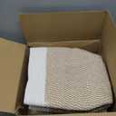 5 Pack Woven Storage Baskets for Shelves, Decorative Basket Organizer Storage Bins for Toys, Books, Clothes, Closet, Nursery, Bathroom  Cotton Rope Shelf Baskets for Organizing, Khaki & White